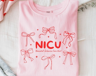NICU Nurse Shirt, Comfort Colors Neonatal ICU Nurse Tshirt, NICU Nurse Gift for Graduation, Neonatal Intensive Care Unit Team T Shirt