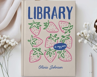 Library Journal Notebook, Personalized Name Librarian Gifts for Women