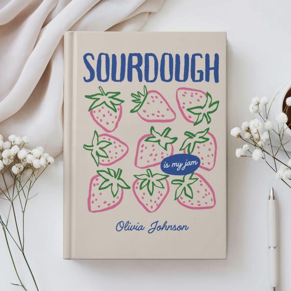 Sourdough Journal, Personalized Name Sourdough Gifts Notebook