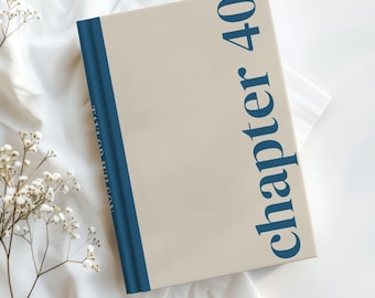 40th Birthday Gift for Women, Chapter 40 Journal, Custom Name Notebook, Personalized 40 Years Old Gift