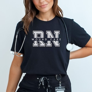 Wound Care Nurse Shirt, Custom Name Wound Specialist Nurse Tshirt, Future Wound Nurse Gift for Registered Nurse, Matching RN Shirt for Work