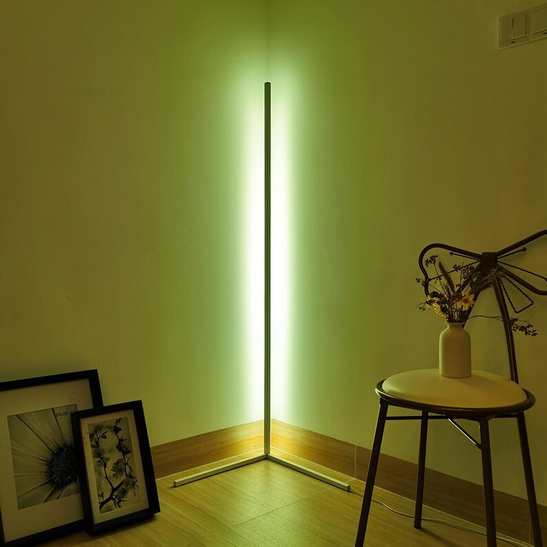 Corner Floor Lamp Simple Design Home Office Decor Indoor Light Stand