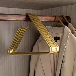 Modern Stylish Minimal Simple Triangle Gold Silver Metal Hanger