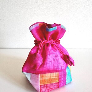 Traditional Korean Saekdong Pouch | Small Bokjumeoni Gift Bag | Hanbok Favor with Drawstring