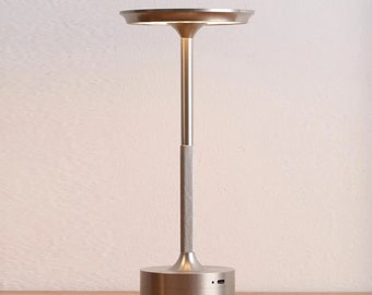 Restaurant Table Lamp. Rechargeable LED. Cafe, Dining, Bedroom, and Outdoor Use