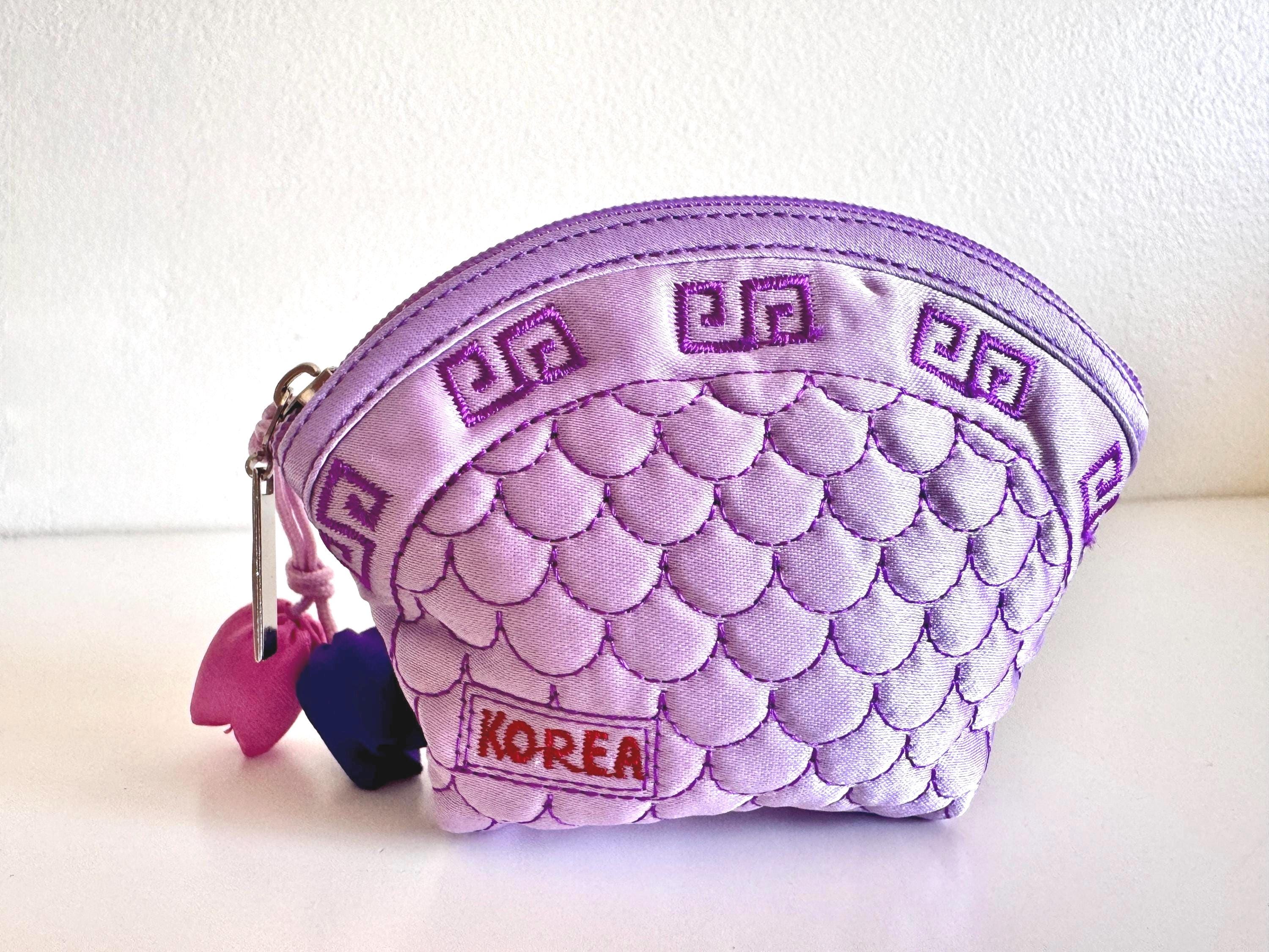 韓国伝統のコインポーチ｜ノリゲタッセル付き刺繍ミニ財布｜マルチ 