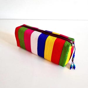 Traditional Korean Saekdong Pouch | Zipper Case with Norigae Tassel | Cultural Gift Bag