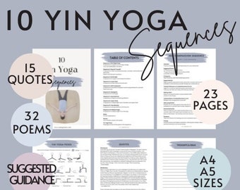 10 Yin Yoga Class Sequences: Themes, Poses, Plans (Digital Download)