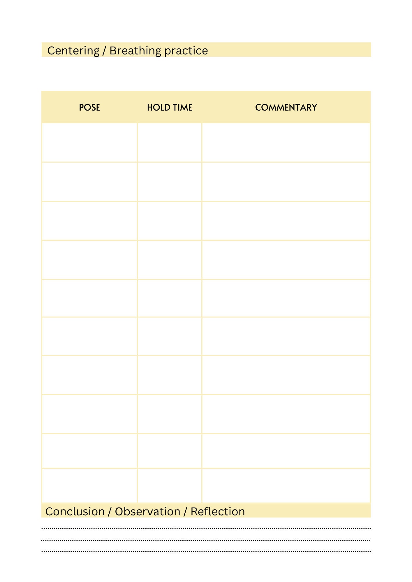 Yin Yoga Sequence Planner Yoga Class Sequence Yin Yoga Class Theme Yoga ...