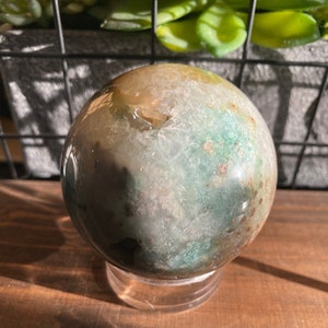 Ocean Jasper Sphere Large , Spheres.. Meditation Set. 64mm
