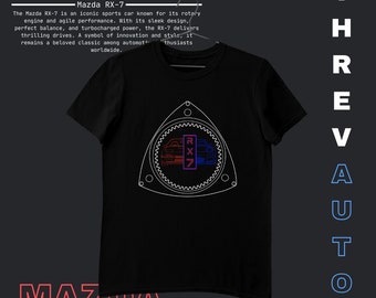 Initial D Mazda Rx7 Fc & Fd T-Shirt - Classic JDM Car Graphic Tee