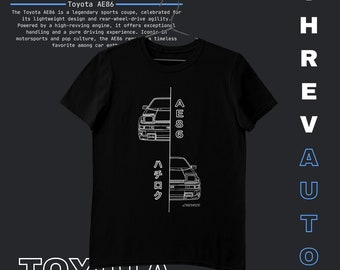 Initial D Toyota AE-86 T-Shirt - Classic JDM Car Graphic Tee