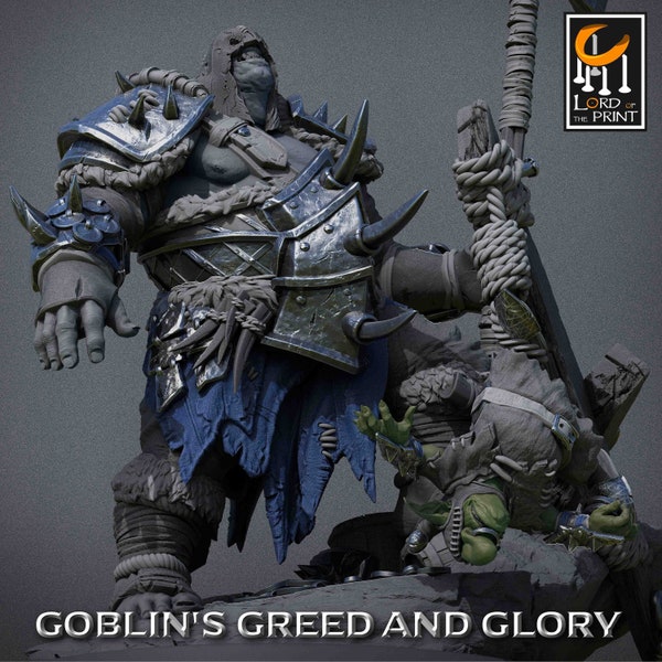 Ogre Great Axe | Goblins Greed & Glory | 3D Resin Printed | 32mm scale | Lord of The Print
