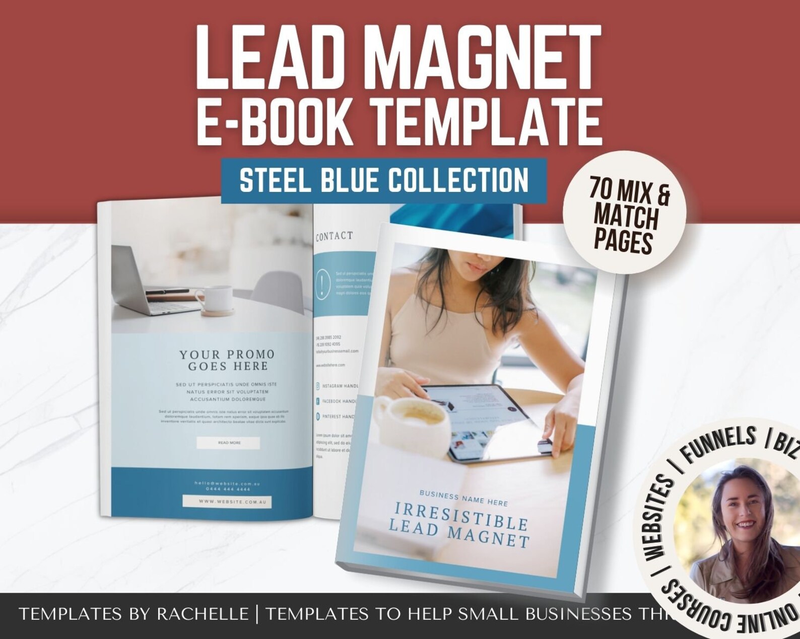 Lead Magnet Template, Canva E-book Template, Workbook, Opt in Freebie ...