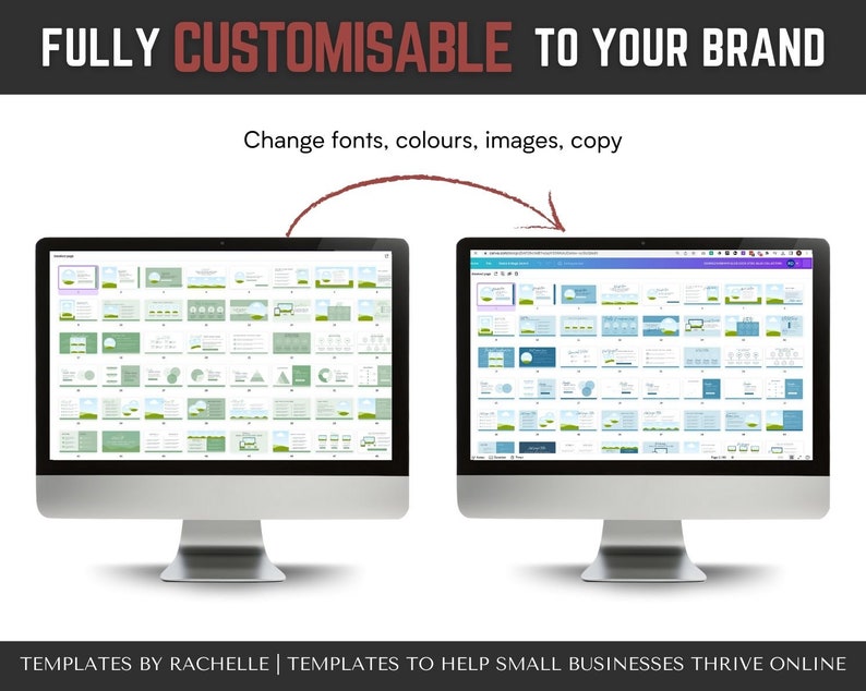 Course Slide Pack, Canva Slide Deck Template, Webinar Slide Template ...