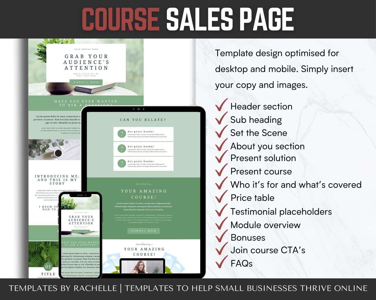 Course Creator Template Bundle, Workbook Template, Course Slidepack ...