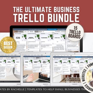 Trello Boards, Trello Templates, Business Trello Boards, Webinar Board, Podcast Board, Business Management, Trello Bundle, Business Toolkit,