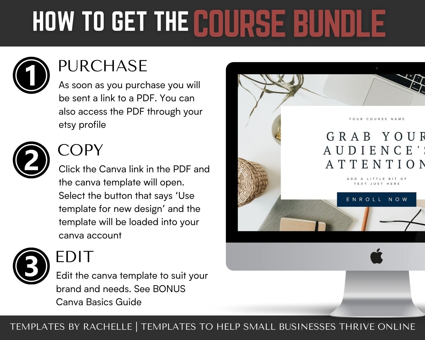 Course Creator Template Bundle, Workbook Template, Course Slidepack ...