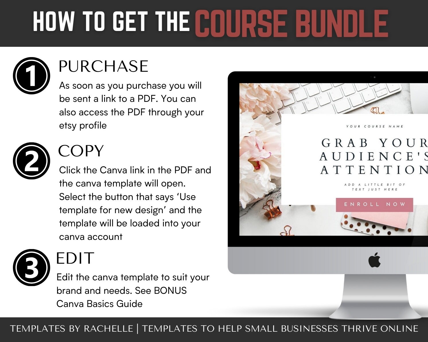 Course Creator Template Bundle, Workbook Template, Course Slidepack ...