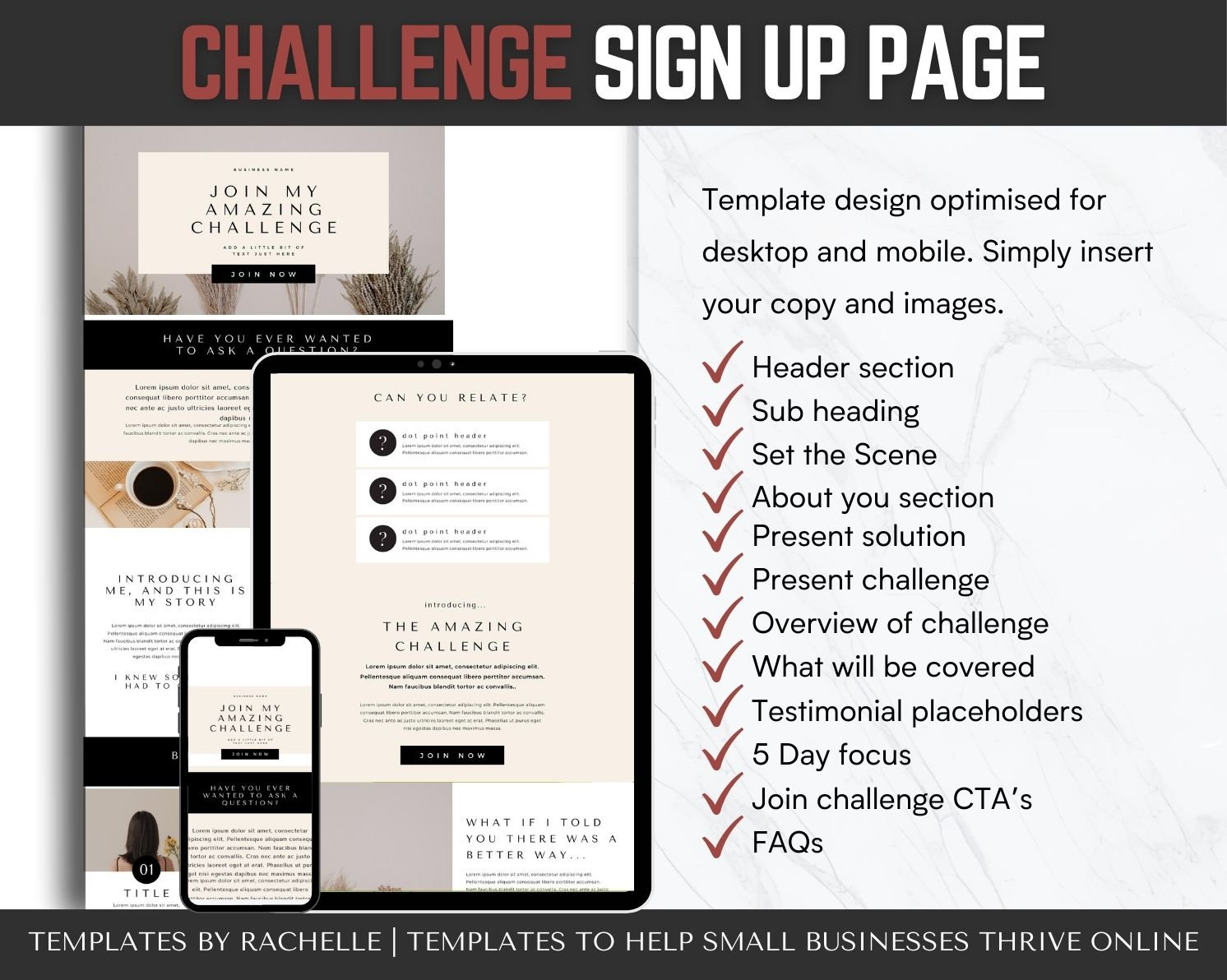 5 Day Challenge Toolkit, Challenge Kit Canva, Challenge Planner, Email ...