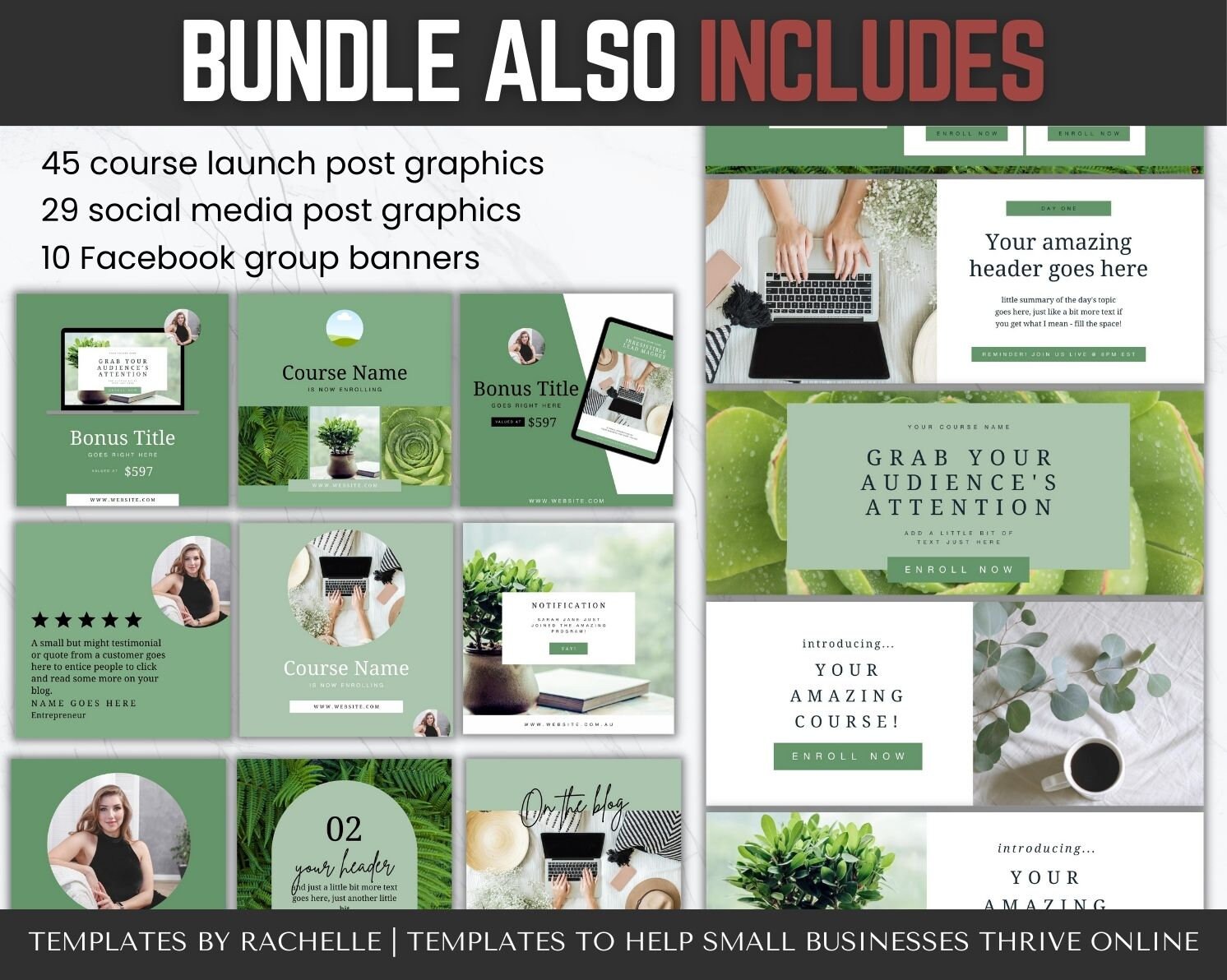Course Creator Template Bundle, Workbook Template, Course Slidepack ...