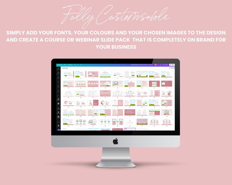 Course Slide Pack Canva Slide Deck Template inar Slide Etsy