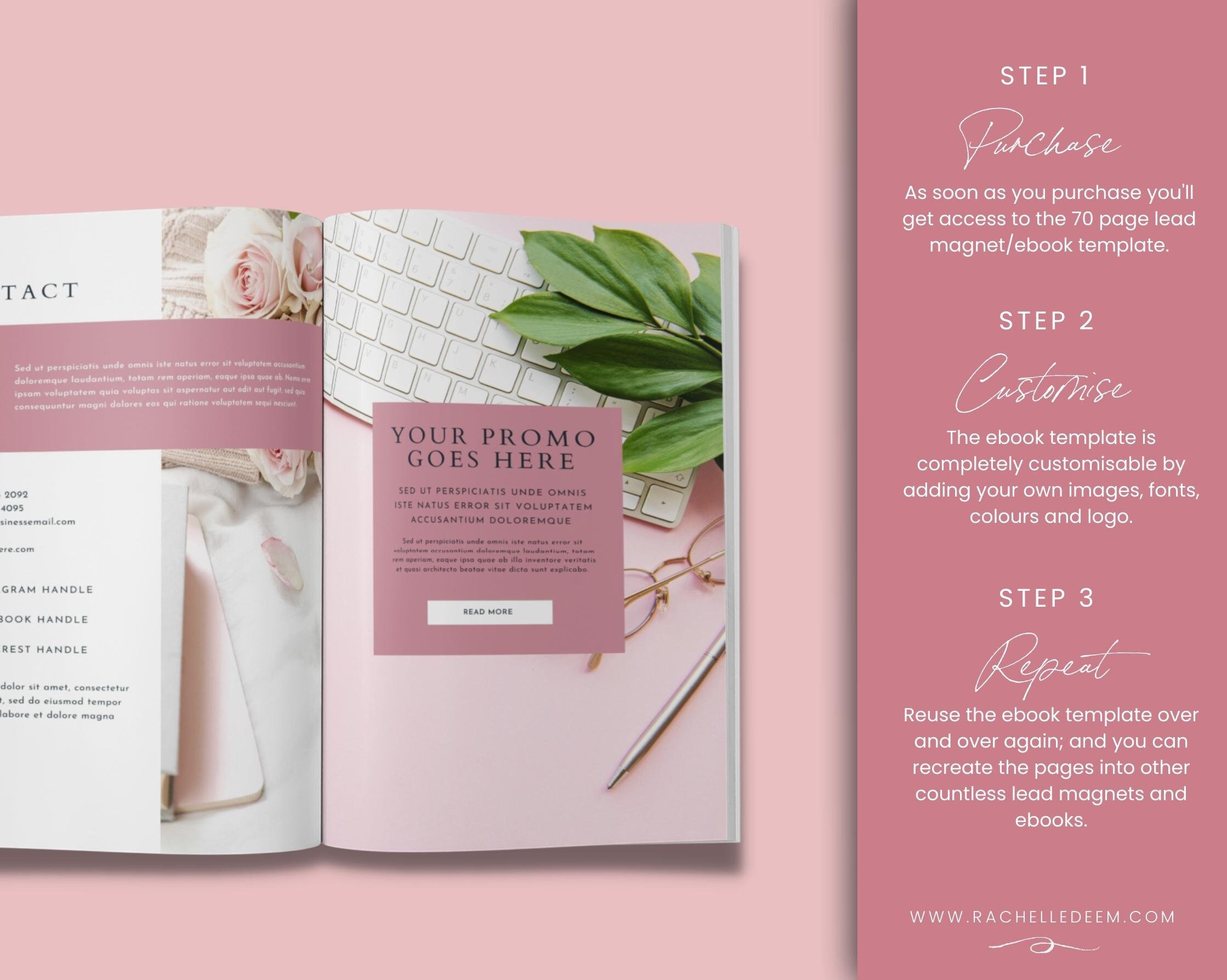 Lead Magnet Template, Canva E-book Template, Workbook, Opt in Freebie ...