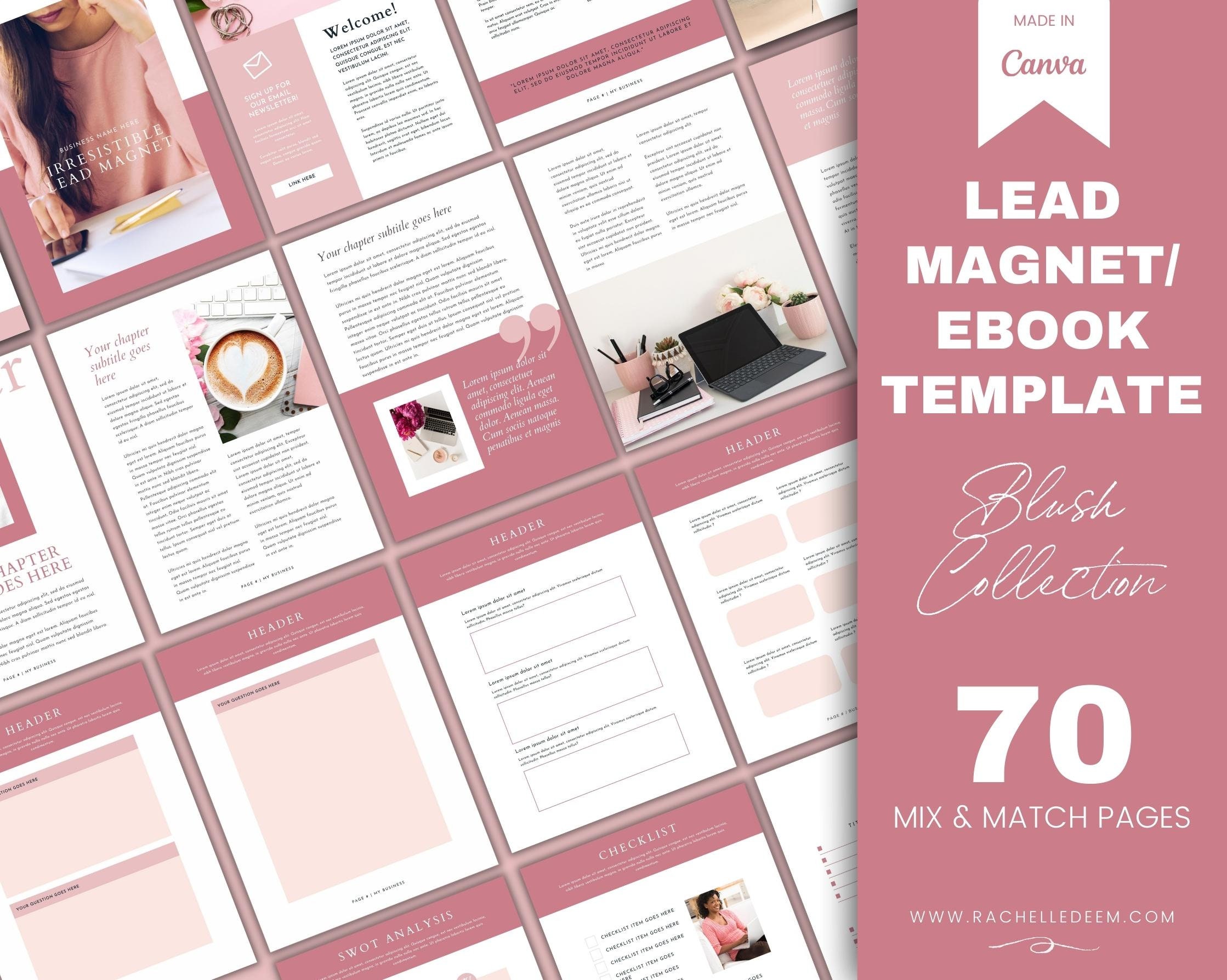 Lead Magnet Template, Canva E-book Template, Workbook, Opt in Freebie ...