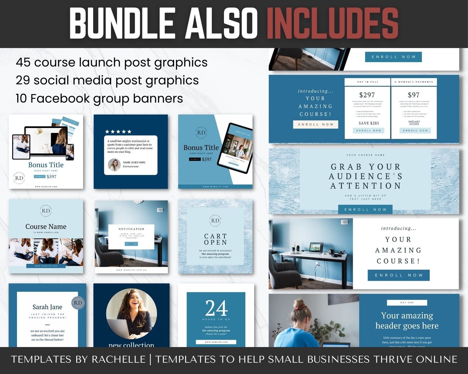 Course Creator Template Bundle, Workbook Template, Course Slidepack ...