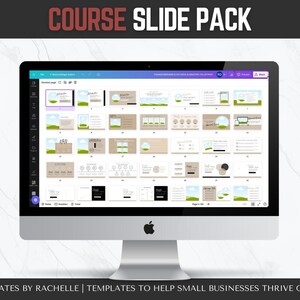 Course Creator Template Bundle, Workbook Template, Course Slidepack ...