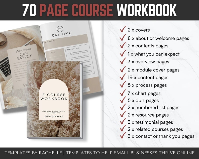 Course Creator Template Bundle, Workbook Template, Course Slidepack ...