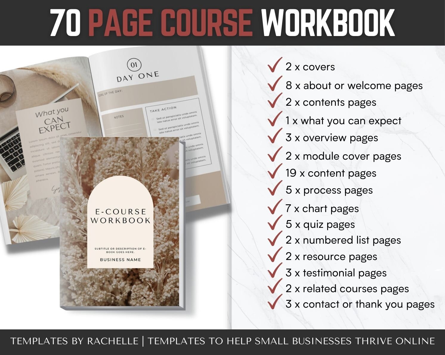 Course Creator Template Bundle, Workbook Template, Course Slidepack ...