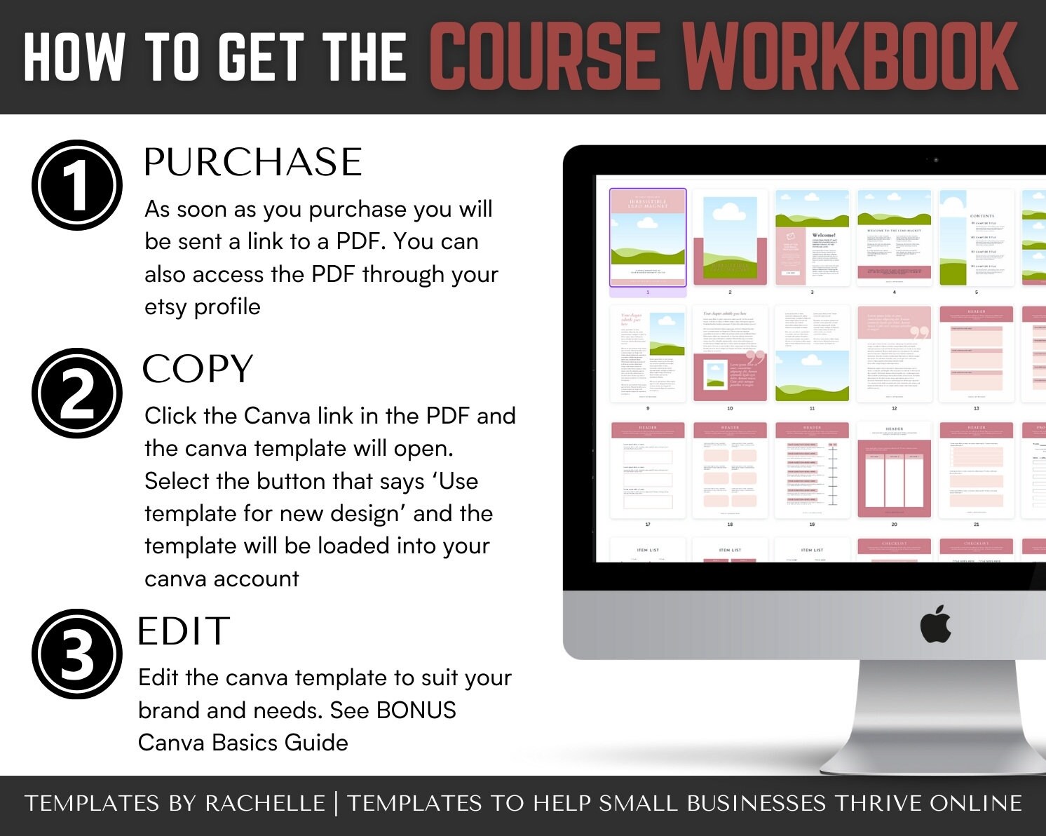Lead Magnet Template, Canva E-book Template, Workbook, Opt in Freebie ...