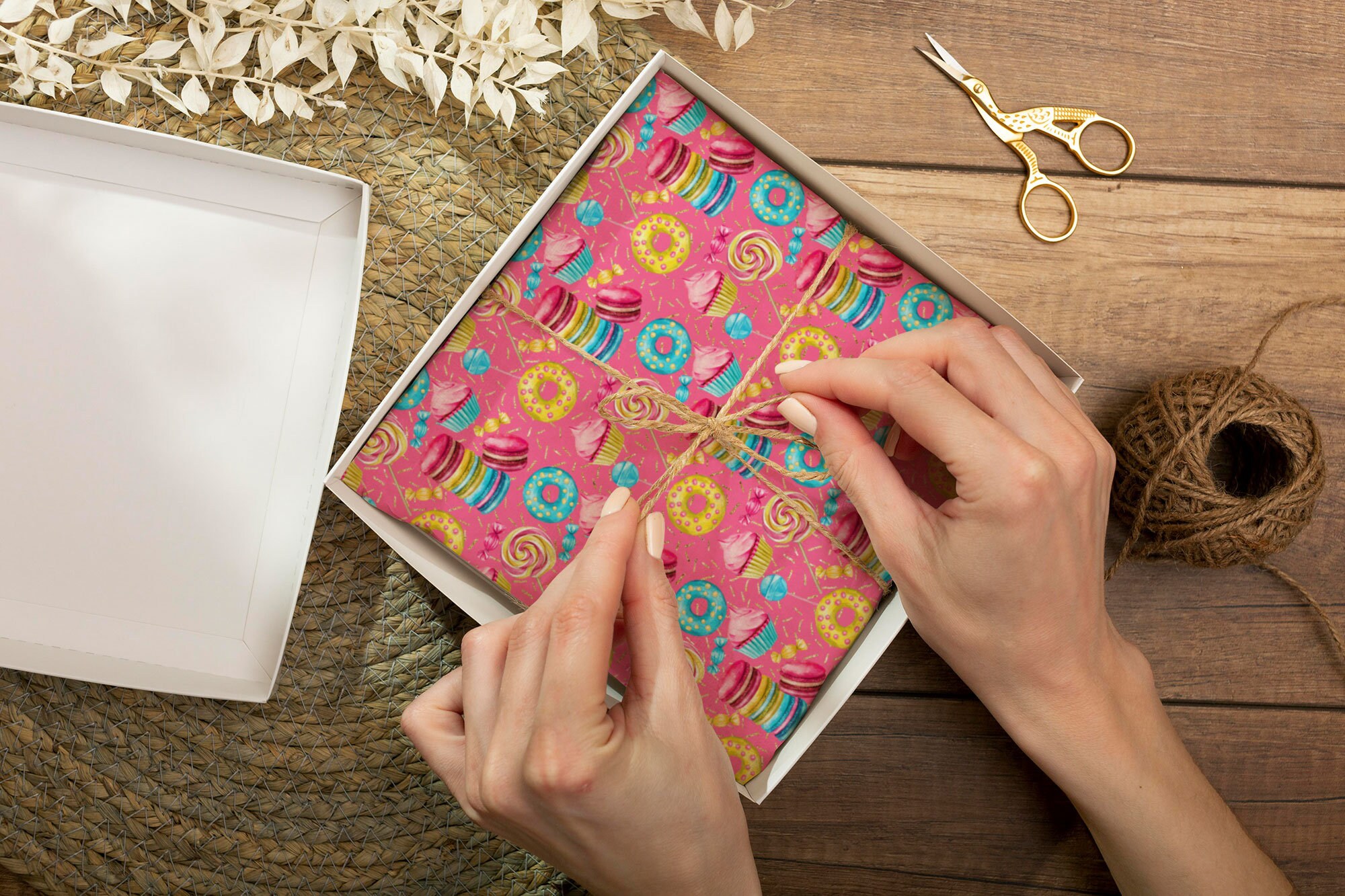 Candyland Wrapping Paper a Cute Candyland Decor for a Girl Etsy