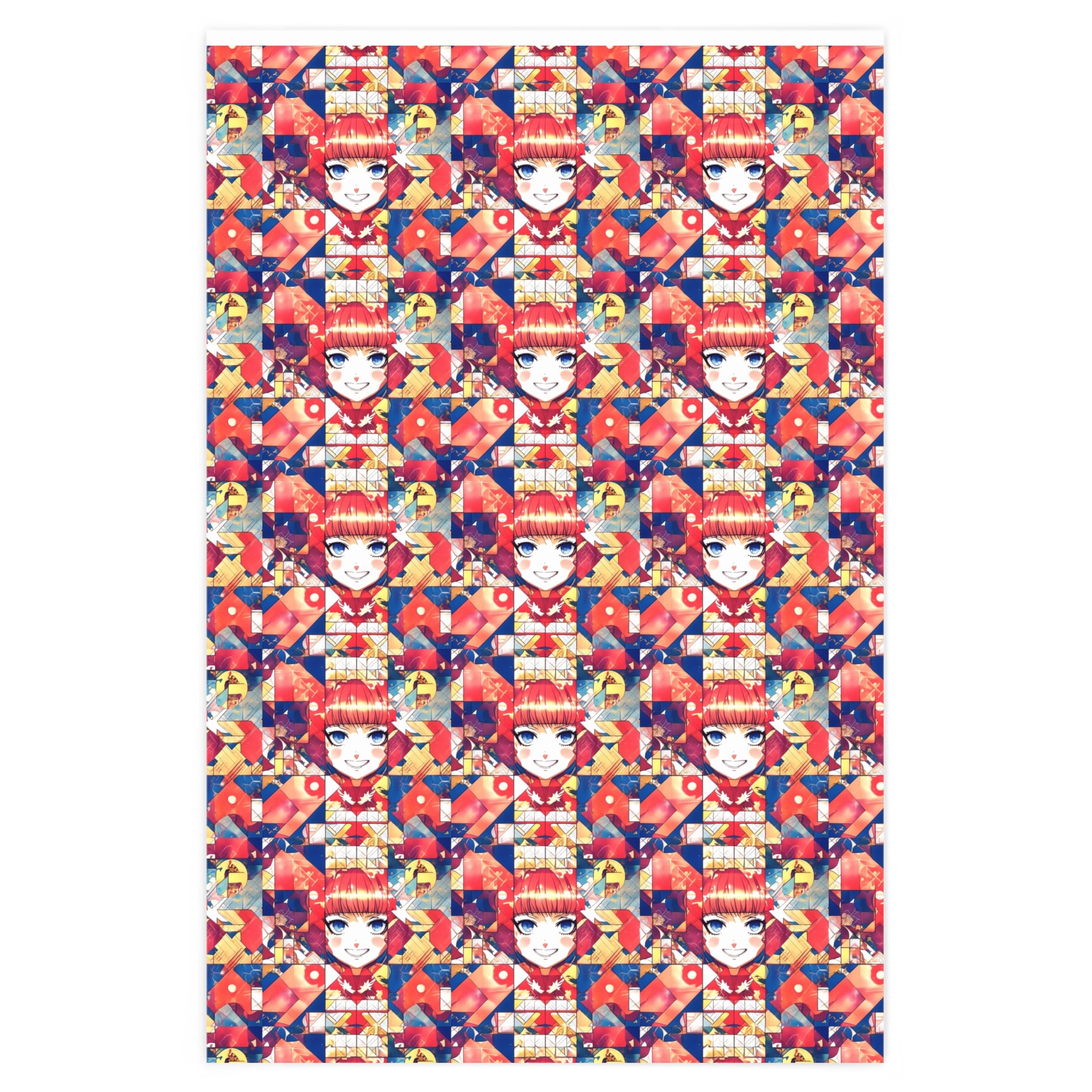 Girl Anime Wrapping Paper Kawaii Wrapping Paper Anime - Etsy
