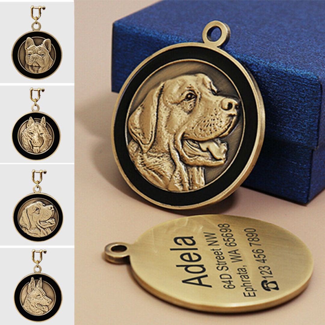 Custom Metal Dog Name Tag, Dog Collar Tagdog Tags for Dogs Personalizeddog ID Tagdog Name Tag