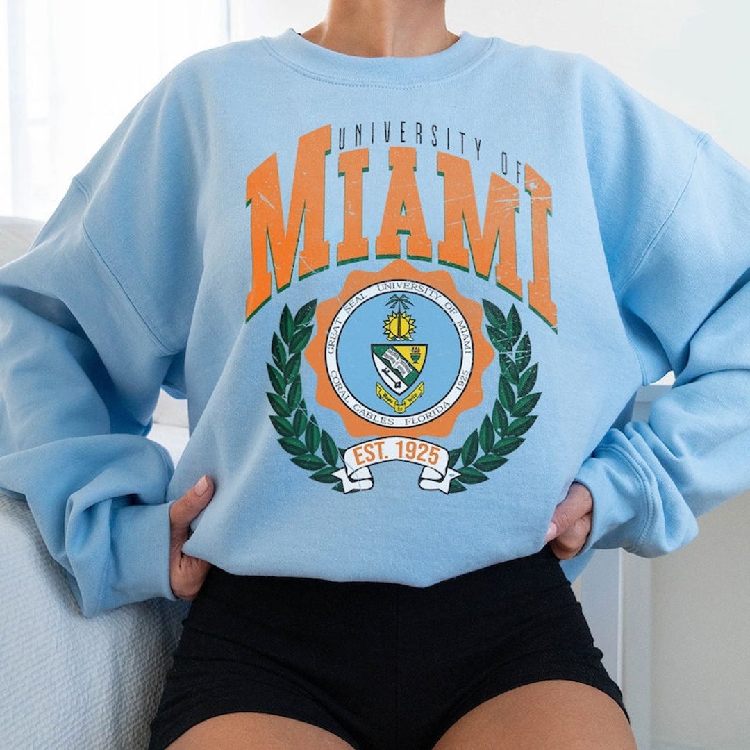 Vintage university of miami sweatshirt Clearance