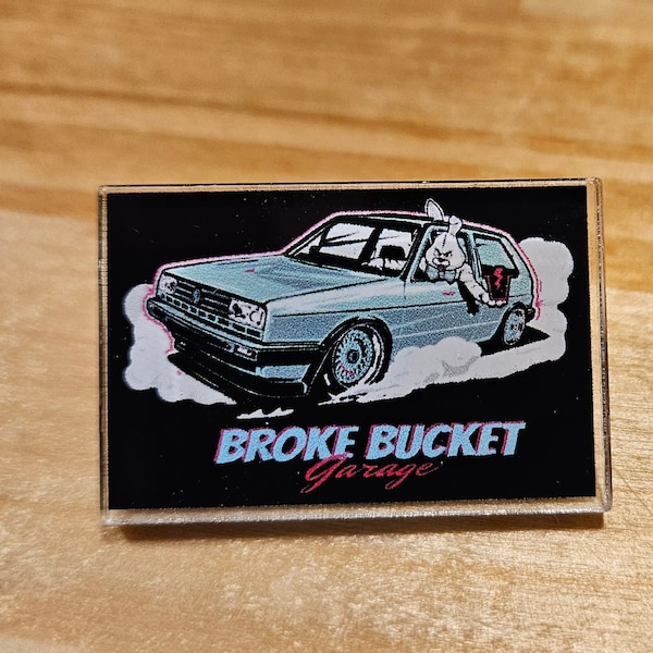 MK2 Golf Acrylic Lapel Pin