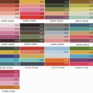 DO NOT PAY for this item - The Cord Colour Board (for customized items&#39; colour selection only)
