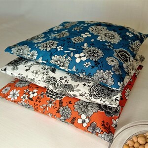 Bouillotte Micro-ondes Noyaux De Cerise Avec Housse Bleue 30x20cm - Fabriqué En France - Neuf