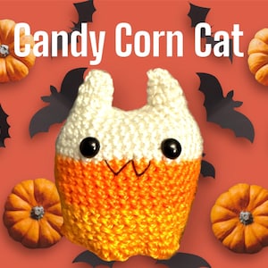 Crochet Candy Corn Cat