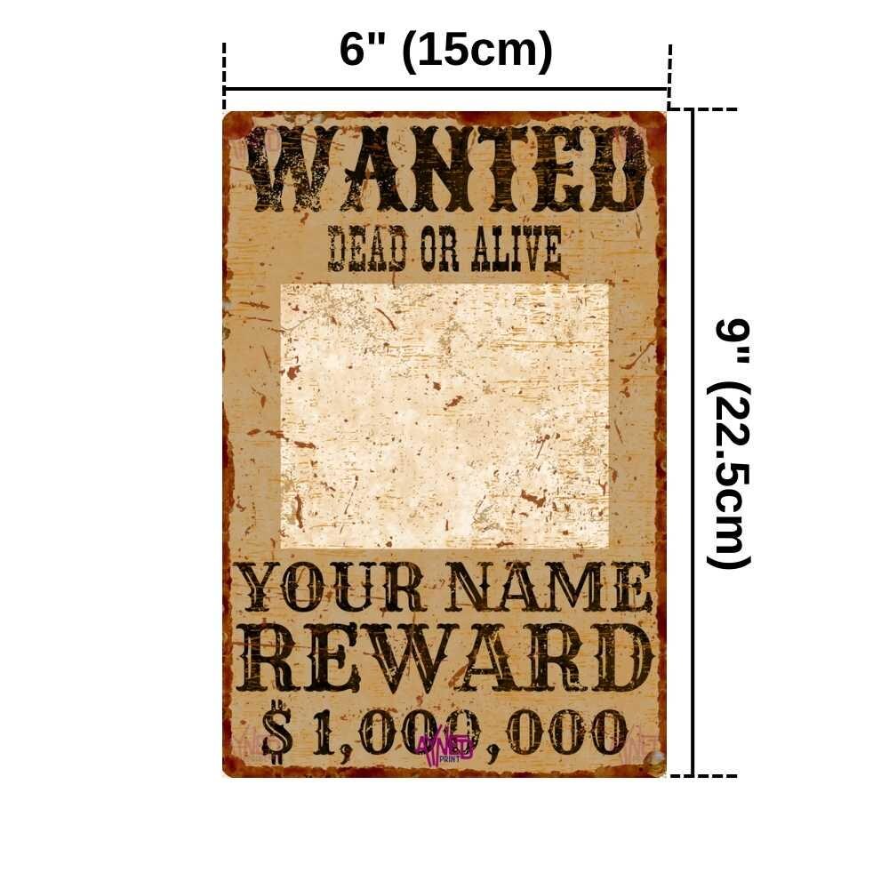 Custom Wanted Metal Sign: Personalized Western Decor - Etsy