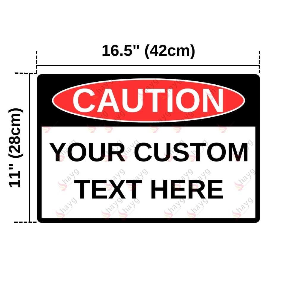 Customizable Aluminum Caution Sign – Durable and Versatile Safety ...