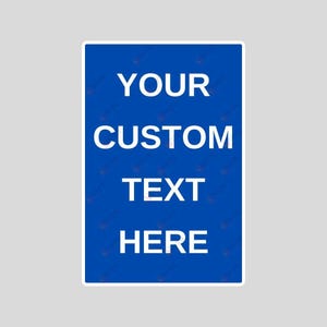 Individuelles Outdoor-Schild aus Aluminium - Personalisierte wetterfeste Plakette für Zuhause oder Ihr Geschäft