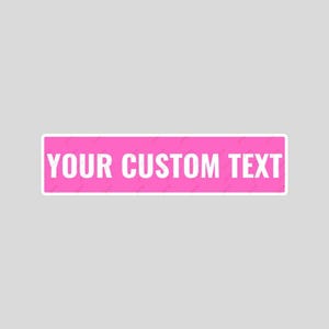 Custom Pink Metal Street Sign – Personalized Decorative Plaque for Home or Business
