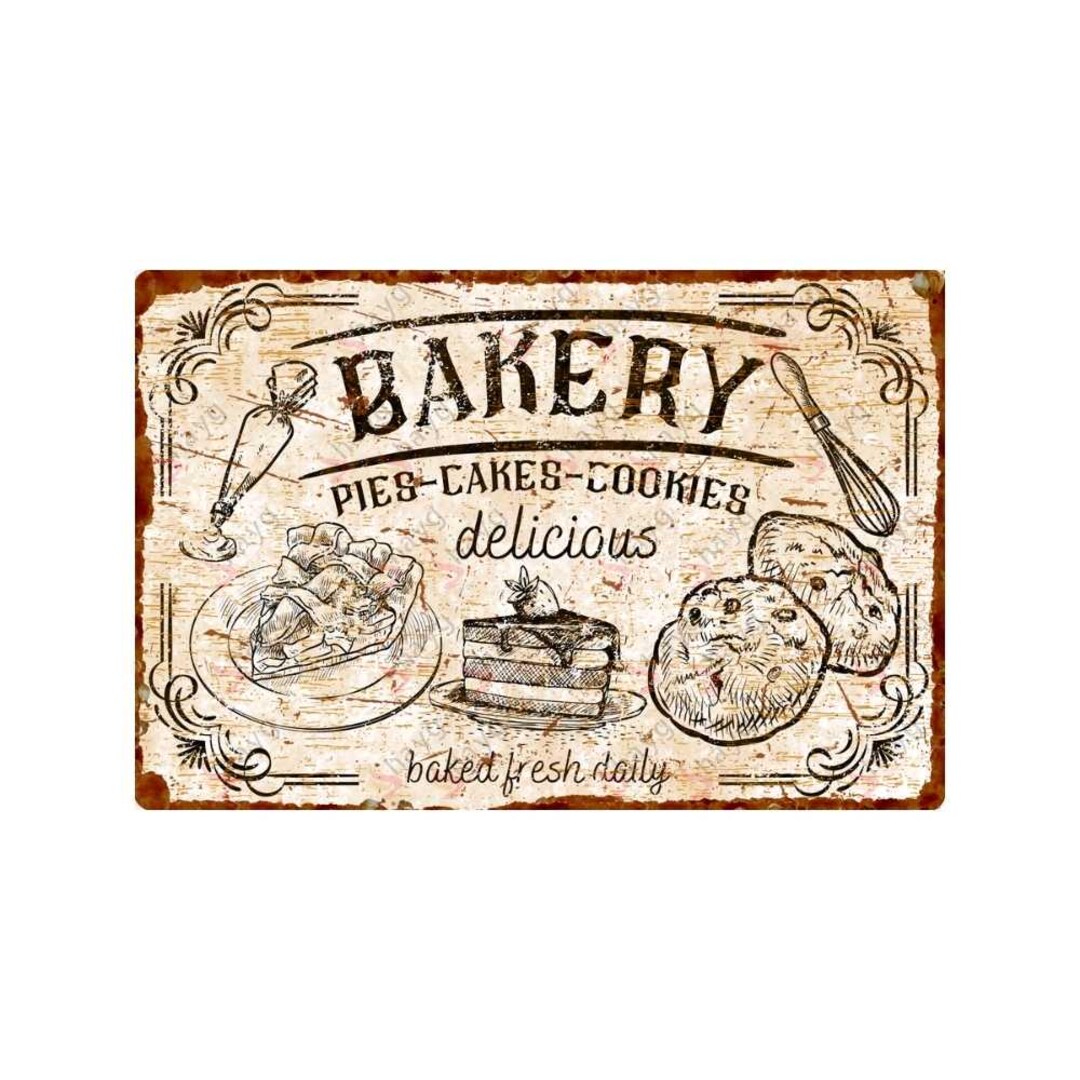 Vintage Moon Pie Tin Sign – Retro Metal Decor For Kitchen, Cafe, Garage, Bar, Diner