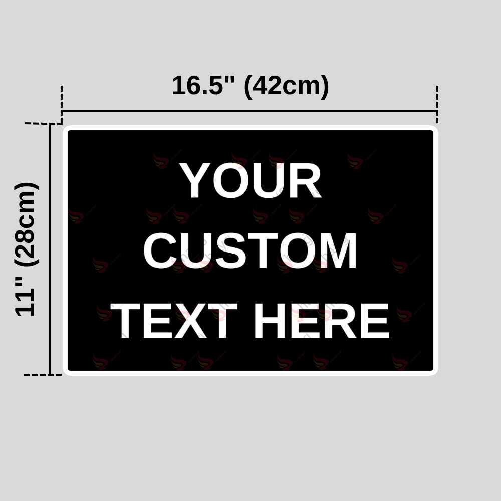 Personalized Black Custom Fence Sign – Create Your Own Yard or Delivery ...