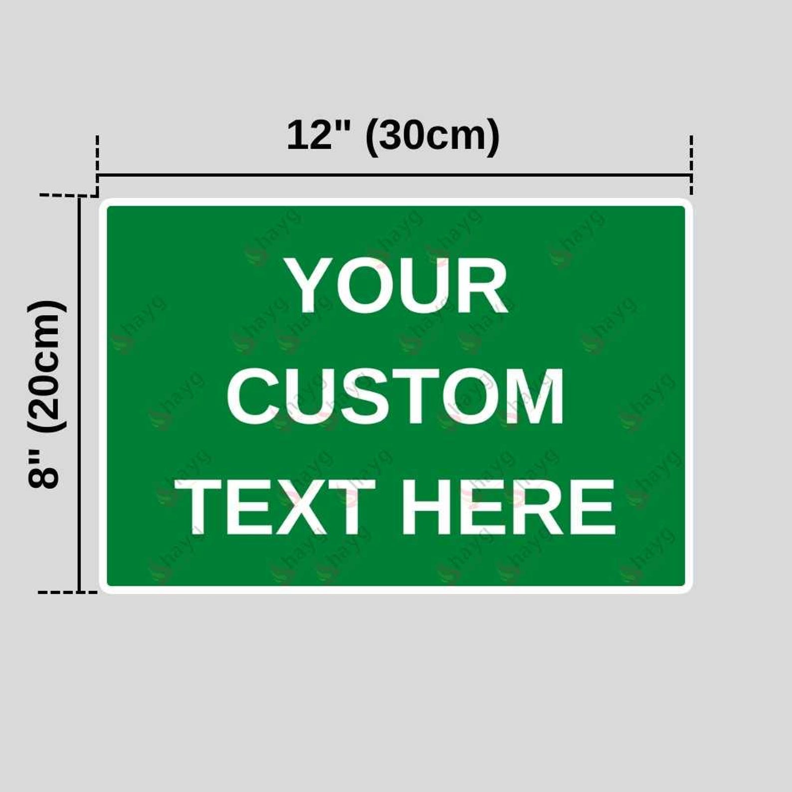 Personalized Green Custom Fence Sign – Create Your Own Yard or Delivery ...