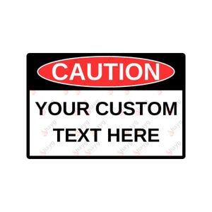 Customizable Aluminum Caution Sign – Durable and Versatile Safety Plaque
