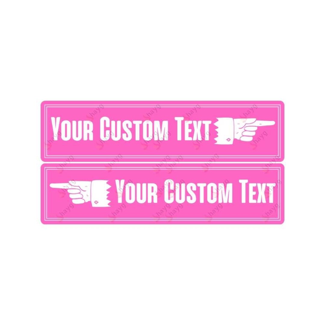 Pink Sign Object Custom Pink Metal Arrow Sign: Vintage Modern Wall Decor - Etsy